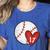 Custom Baseball Mom Number 17 Heart For Mom Mommy Premium Women's Heather T-Shirt Heather True Royal