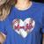 Cute Baseball Mom Heart Mother's Day Sport Mama Mom Life Women's Heather T-Shirt Heather True Royal Cute Baseball Mom Heart Mother's Day Sport Mama Mom Life Women's Heather T-Shirt Heather True Royal