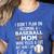 I Didn't Plan On Becoming a Baseball Mom Mother's Day Women's Heather T-Shirt Heather True Royal