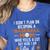 I Didn't Plan On Becoming a Baseball Mom Women's Heather T-Shirt Heather True Royal