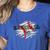 Distressed Baseball Mom Women's Heather T-Shirt Heather True Royal Distressed Baseball Mom Women's Heather T-Shirt Heather True Royal