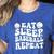 Eat Sleep Baseball Repeat Baseball Lover Baseball Mom Girls Women's Heather T-Shirt Heather True Royal Eat Sleep Baseball Repeat Baseball Lover Baseball Mom Girls Women's Heather T-Shirt Heather True Royal