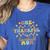 Groovy Retro One Thankful Baseball Mom Thanksgiving Fall Women's Heather T-Shirt Heather True Royal