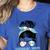 Guatemala Baseball Mom Messy Bun Women's Heather T-Shirt Heather True Royal Guatemala Baseball Mom Messy Bun Women's Heather T-Shirt Heather True Royal