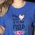 My Heart Is On That Field Ball Gigi Baseball Mom Women's Heather T-Shirt Heather True Royal