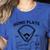 Home Plate Social Club Baseball Mom Women's Heather T-Shirt Heather True Royal
