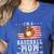 I'm a Baseball Mom Nothing Scares Me Baseball Women's Heather T-Shirt Heather True Royal I'm a Baseball Mom Nothing Scares Me Baseball Women's Heather T-Shirt Heather True Royal