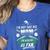 I'm Not Just His Mom I'm His Number 1 Fan Baseball Mommy Women's Heather T-Shirt Heather True Royal