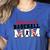 I'm a Proud Baseball Mom Baseball Women's Heather T-Shirt Heather True Royal
