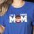 I'm A Proud Mom Football Baseball Mom Women's Heather T-Shirt Heather True Royal