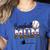 Leopard Baseball Mom Mama Mommy Sport Women's Heather T-Shirt Heather True Royal