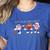 Let's Play Ball Boys Baseball Mom Women's Heather T-Shirt Heather True Royal