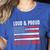 Loud & Proud Baseball Mom Sport Women's Heather T-Shirt Heather True Royal