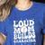 Loud Baseball Mom Builds Character Women's Heather T-Shirt Heather True Royal Loud Baseball Mom Builds Character Women's Heather T-Shirt Heather True Royal