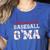 Loud And Proud Baseball G'Ma Baseball Mom Women's Heather T-Shirt Heather True Royal Loud And Proud Baseball G'Ma Baseball Mom Women's Heather T-Shirt Heather True Royal