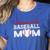 Loud And Proud Baseball Mom Baseball Mom Heart Women's Heather T-Shirt Heather True Royal