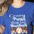 Loud And Proud Baseball Mom Messy Bun 2024 Women's Heather T-Shirt Heather True Royal Loud And Proud Baseball Mom Messy Bun 2024 Women's Heather T-Shirt Heather True Royal