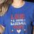 Loud Proud Baseball Mom Women's Heather T-Shirt Heather True Royal Loud Proud Baseball Mom Women's Heather T-Shirt Heather True Royal