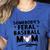 Loudmouth Baseball Mama ShirtSomebody's Feral Baseball Mom Women's Heather T-Shirt Heather True Royal