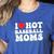 I Love Hot Baseball Moms Sport Men Women I Heart Hot Moms Women's Heather T-Shirt Heather True Royal I Love Hot Baseball Moms Sport Men Women I Heart Hot Moms Women's Heather T-Shirt Heather True Royal