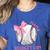 Mama Biggest Fan Coquette Bow Baseball Mom Fan Mother's Day Women's Heather T-Shirt Heather True Royal Mama Biggest Fan Coquette Bow Baseball Mom Fan Mother's Day Women's Heather T-Shirt Heather True Royal