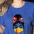 Messy Bun Baseball Mom Turkey Face Matching Thanksgiving Women's Heather T-Shirt Heather True Royal Messy Bun Baseball Mom Turkey Face Matching Thanksgiving Women's Heather T-Shirt Heather True Royal