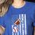 Mom Of Ballers USA Flag Football Baseball Mom Women's Heather T-Shirt Heather True Royal Mom Of Ballers USA Flag Football Baseball Mom Women's Heather T-Shirt Heather True Royal