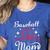 Mommy Baseball Mom Women's Heather T-Shirt Heather True Royal Mommy Baseball Mom Women's Heather T-Shirt Heather True Royal