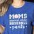 Moms Against White Baseball Pants For Baseball Moms Women's Heather T-Shirt Heather True Royal
