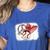 Peace Love Baseball Mom Mommy Women's Heather T-Shirt Heather True Royal
