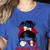 Peru Baseball Mom Messy Bun Women's Heather T-Shirt Heather True Royal Peru Baseball Mom Messy Bun Women's Heather T-Shirt Heather True Royal