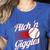 Pitch 'n Giggles Baseball Player Women Baseball Mom Women's Heather T-Shirt Heather True Royal Pitch 'n Giggles Baseball Player Women Baseball Mom Women's Heather T-Shirt Heather True Royal