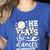 He Plays She Dances Mom Of Both Dancing And Baseball Mom Women's Heather T-Shirt Heather True Royal He Plays She Dances Mom Of Both Dancing And Baseball Mom Women's Heather T-Shirt Heather True Royal