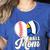 Proud Ball Mom Volleyball Baseball Mom Heart Women's Heather T-Shirt Heather True Royal