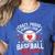 Proud Baseball Mom For Women Mom Baseball Mama Women's Heather T-Shirt Heather True Royal