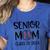 Proud Senior Baseball Mom Senior 2024 Class Leopard Game Day Raglan Baseball Tee Women's Heather T-Shirt Heather True Royal