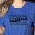 Retro Baseball Mama Groovy Baseball Mom Women's Heather T-Shirt Heather True Royal Retro Baseball Mama Groovy Baseball Mom Women's Heather T-Shirt Heather True Royal