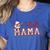 Retro Tball Mama Art Baseball Mom Softball Women's Heather T-Shirt Heather True Royal Retro Tball Mama Art Baseball Mom Softball Women's Heather T-Shirt Heather True Royal