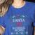 Santa Loves Baseball Moms Ugly Christmas Women's Heather T-Shirt Heather True Royal Santa Loves Baseball Moms Ugly Christmas Women's Heather T-Shirt Heather True Royal