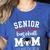 Senior Baseball Mom 2024 Senior Mom Class Of 2024 Baseball Women's Heather T-Shirt Heather True Royal
