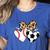 Soccer Baseball Heart Soccer Baseball Mom Women's Heather T-Shirt Heather True Royal