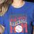 Somebody's Loudmouth Baseball Mom Baseball Women's Heather T-Shirt Heather True Royal Somebody's Loudmouth Baseball Mom Baseball Women's Heather T-Shirt Heather True Royal