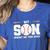 My Son Bought Me This Baseball Mom Women's Heather T-Shirt Heather True Royal