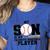 My Son Is My Favorite Baseball Player Baseball Mom Women's Heather T-Shirt Heather True Royal