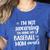 Using Baseball Mom Words Swearing Baseball Mom Sweary Women's Heather T-Shirt Heather True Royal