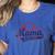 Vintage Baseball Mom Of The Rookies Women's Heather T-Shirt Heather True Royal