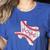 Vintage Texas State Map Home Baseball Lover Baseball Mom Women's Heather T-Shirt Heather True Royal Vintage Texas State Map Home Baseball Lover Baseball Mom Women's Heather T-Shirt Heather True Royal