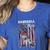 Vintage USA Flag Baseball Player Proud Baseball Mom Women's Heather T-Shirt Heather True Royal Vintage USA Flag Baseball Player Proud Baseball Mom Women's Heather T-Shirt Heather True Royal