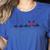 Women's Baseball Softball Baseball Mom Heartbeat Baseball Women's Heather T-Shirt Heather True Royal