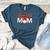 Baseball Mom Coquette Pink Bow Baseball Mama Premium Women's Heather T-Shirt Heather Deep Teal